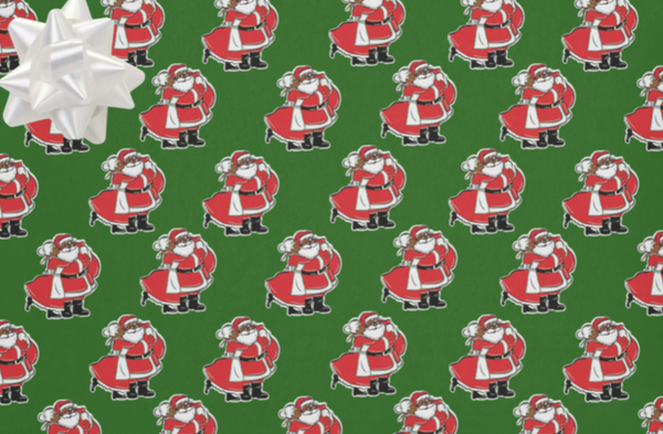 Mr. & Mrs Claus Single Roll - Green