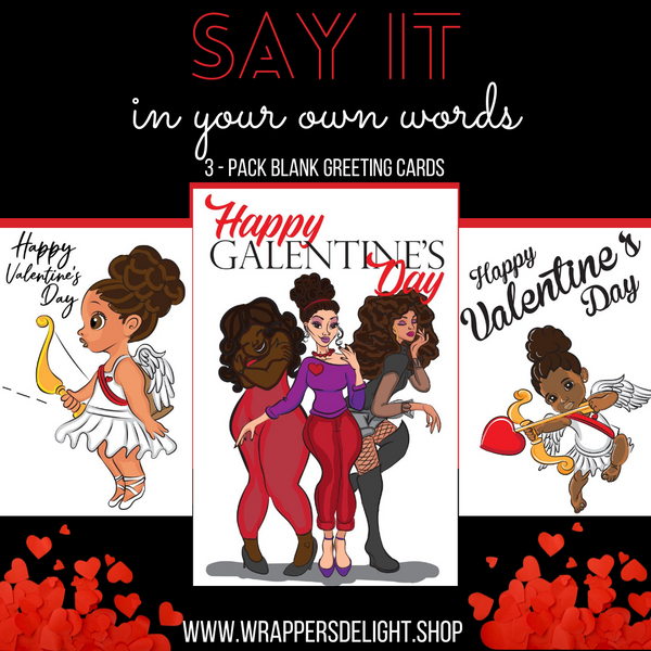 Valentina & Friends 3-Pack Greeting Cards